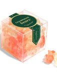 Box of Champagne Bears gummy bears with a green label on a white background
