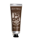 Hand cream tube labeled 'Flower Market Sandalwood' on a white background