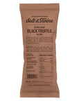Brown package of Salt & Twine Black Truffle Salami with text and nutrition facts on a white background