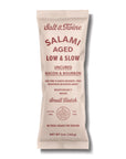 Salt & Twine Salami package on a white background