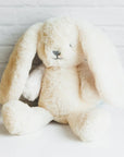 Plush bunny toy on a light background