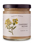 Jar of Mcevoy Ranch Chardonnay Mustard on a white background