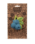 Blueberry-shaped teething toy on Oli & Carol packaging