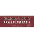 Hammond's Bourbon Pecan Pie chocolate bar packaging on a white background