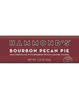 Hammond's Bourbon Pecan Pie chocolate bar packaging on a white background