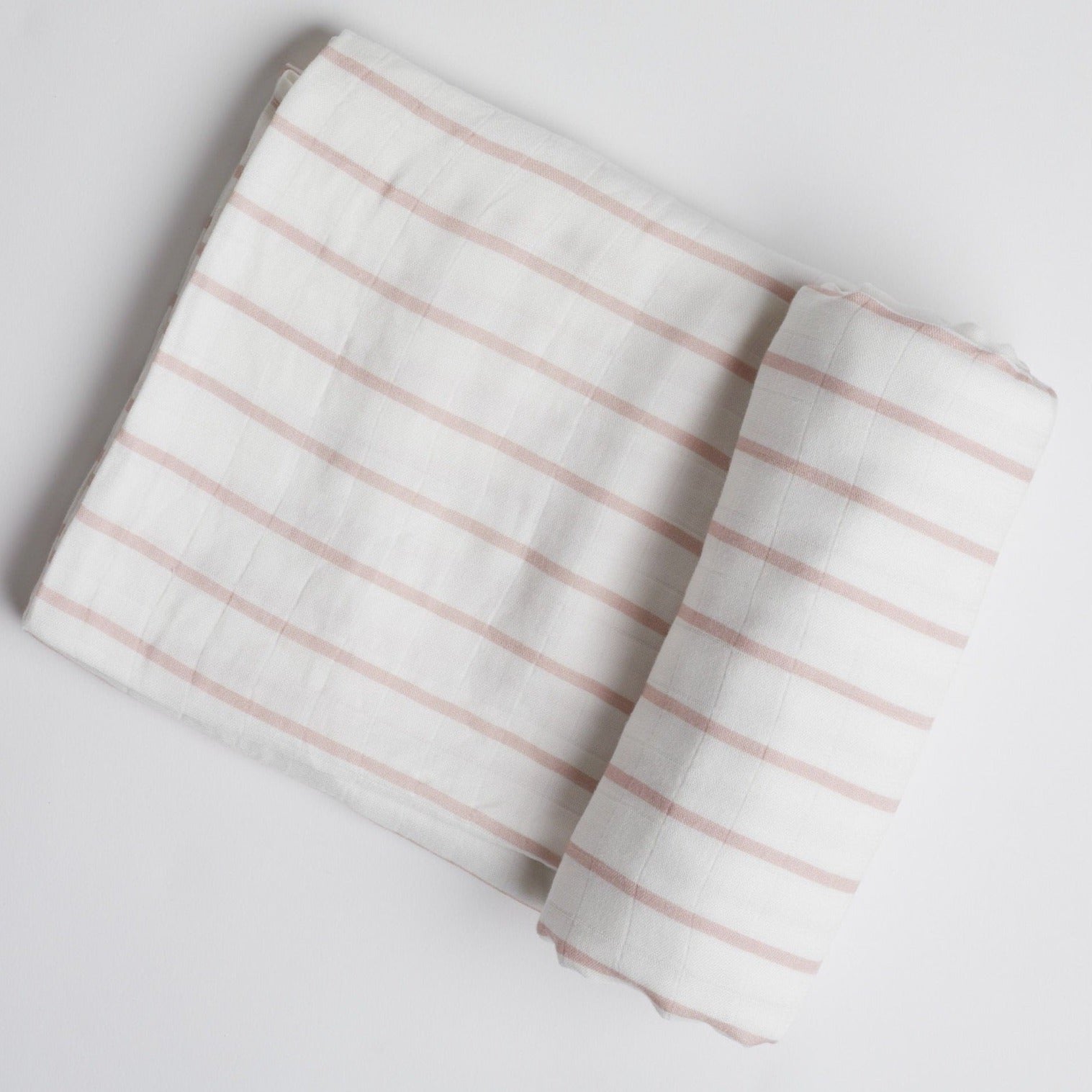 Blossom Pink Stripe Swaddle on white background
