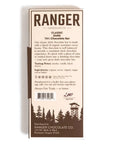 Chocolate bar packaging with 'Ranger' branding and nature-themed design on a white background