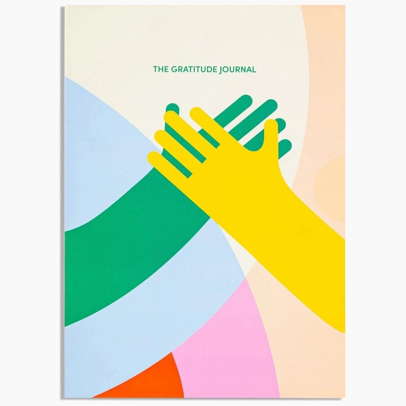 multi colors journal with hands illustrated on the cover