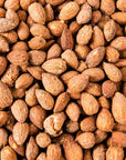 Close-up of a pile of almonds