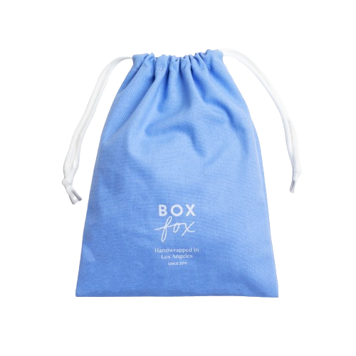BOXFOX REGULAR Muslin Bag (Blue with White BOXFOX Logo)