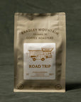 Coffee package from Bradley Mountain Coffee Roasters on a dark background