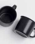 Matte Black Ceramic Mugs