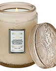 Jasmine Midnight Blooms Medium Glass Jar Candle - BOXFOX