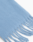 Chunky Winter Scarf - Steel Blue