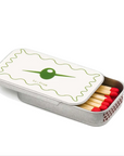 olive matches on a white background