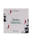 Alpine matches on a white background