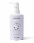 A bottle of 'doodle & diplop baby' Sensory Suds Bubble Bath in a pale lavender color with a white pump dispenser. A green circular EWG Verified badge is displayed in the upper right corner on a clean white background.