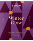 Goodio Winter Glow chocolate packaging on a white background