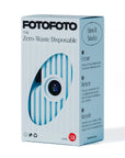 Fotofoto disposable camera packaging on a white background
