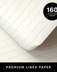 Casebound Lined Journal Notebook - BLACK