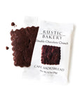 rustic bakery double chocolate chunk on a white background
