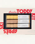 Box of Bourbon Toddy Kit with red and black text on a white background