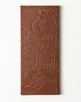 Chocolate bar with 'Moonstruck Chocolate' branding on a white background