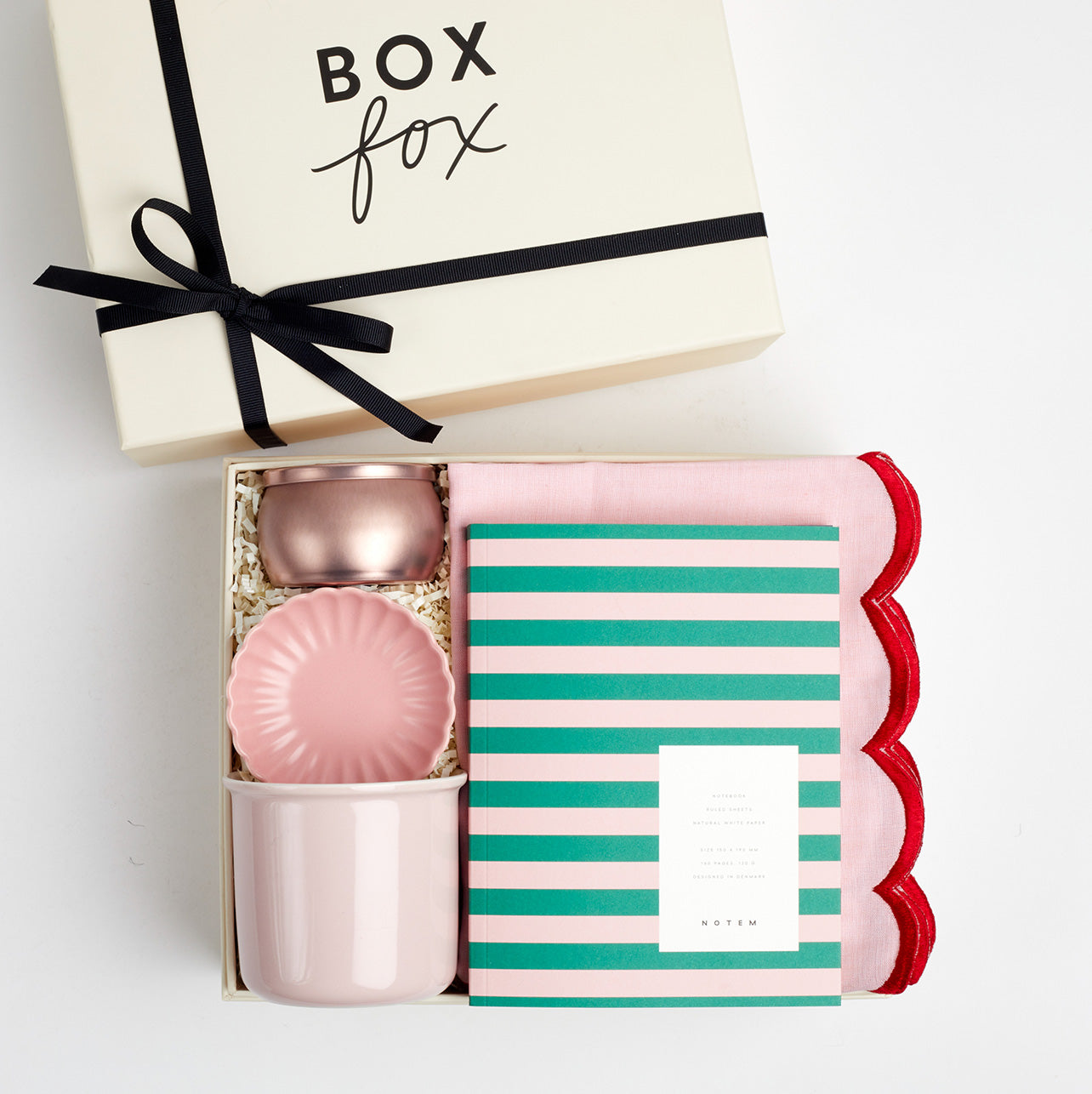 Cute Pink Gift Box With Ribbon