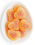Peach Bellini Gummy Hearts