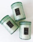 three white cypress medium glass jar candles from voluspa