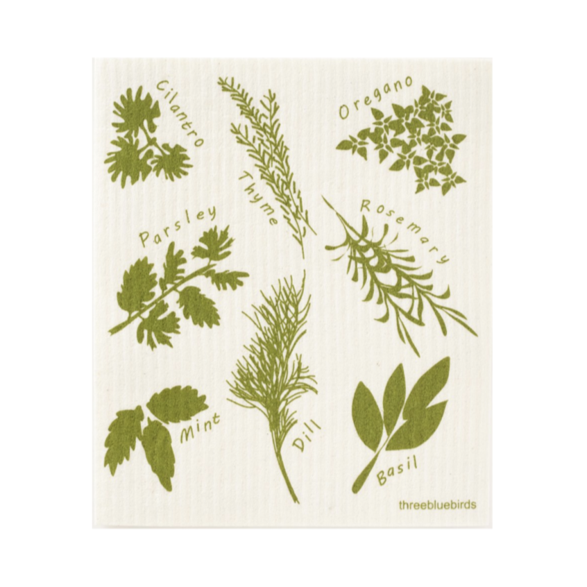 Herbs Swedish Dishcloth - BOXFOX