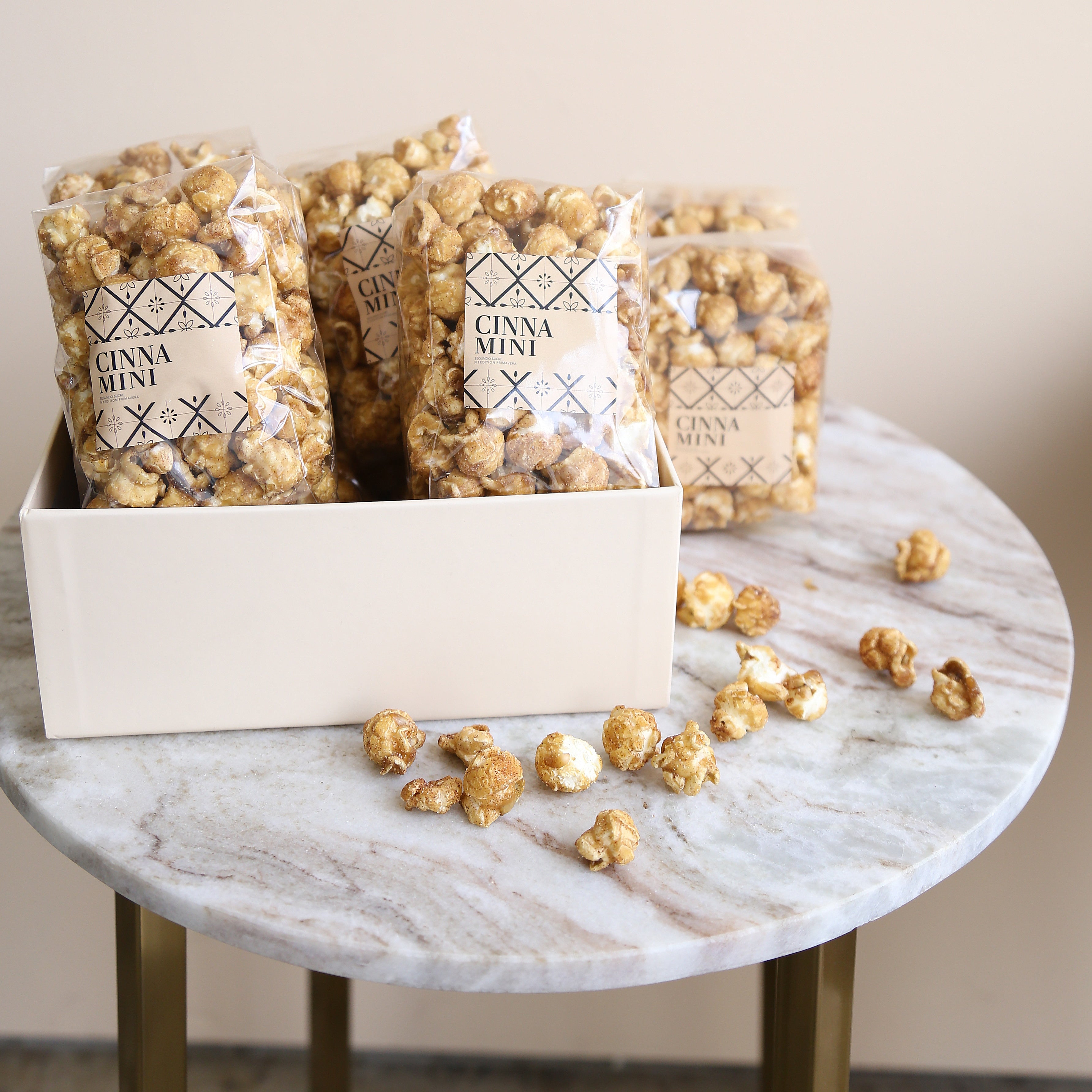 Welcome to BOXFOX // Cinnamini Churro Flavored Popcorn