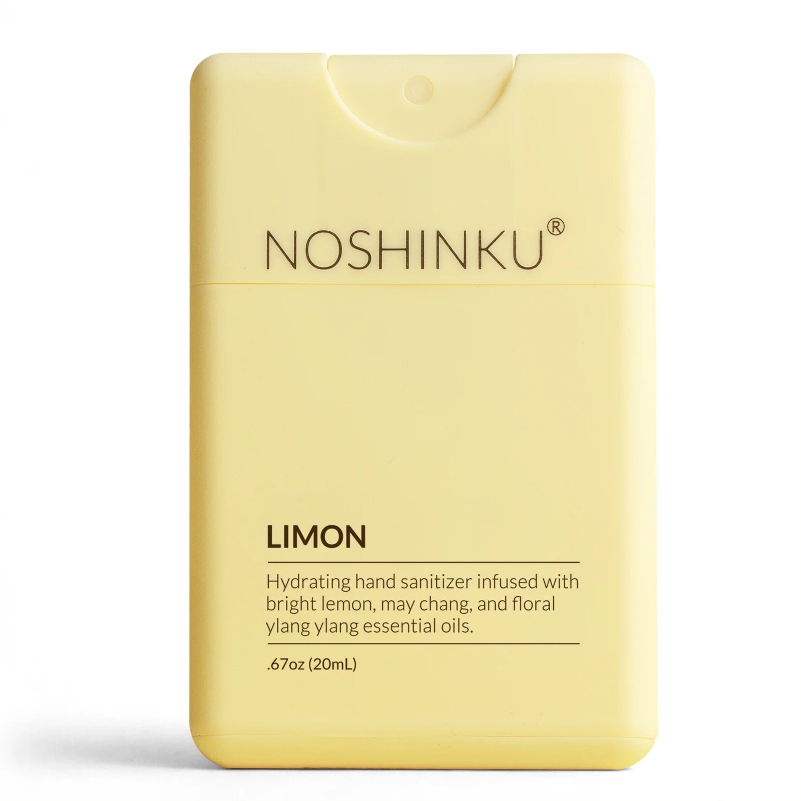 Noshinku Limon hand sanitizer packaging on a white background