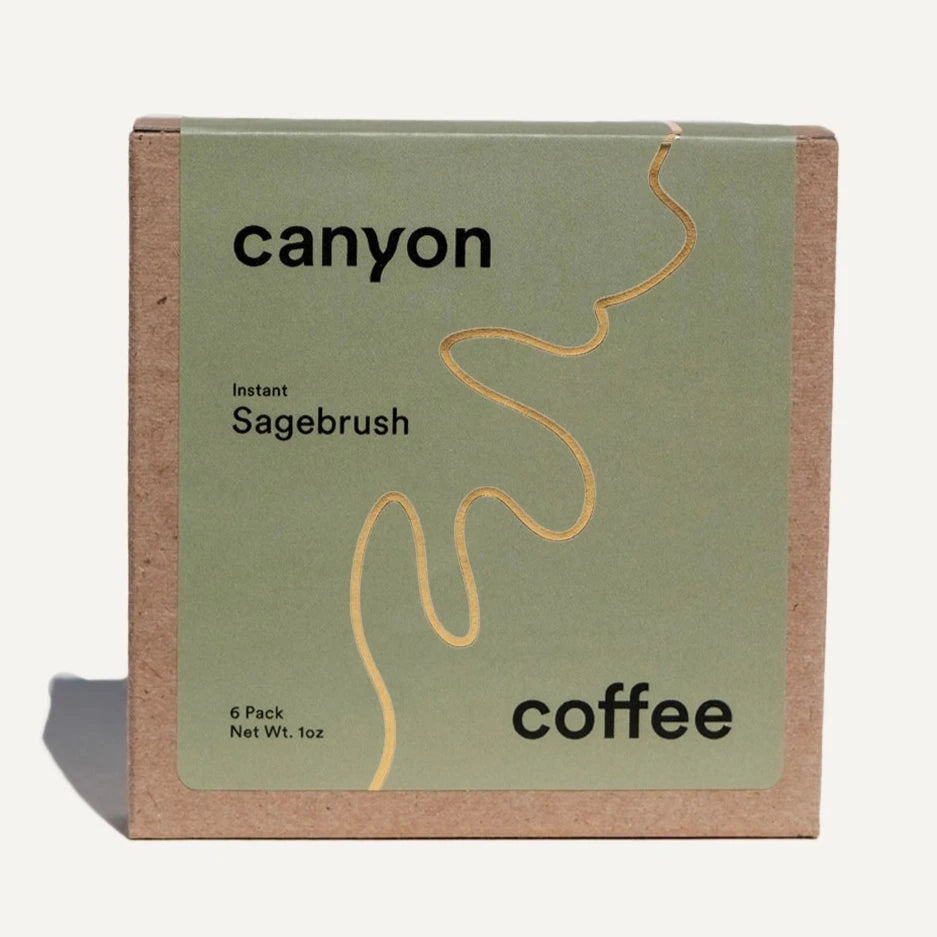 sage green instant coffee box