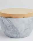 Wood + Marble Salt Cellar - BOXFOX