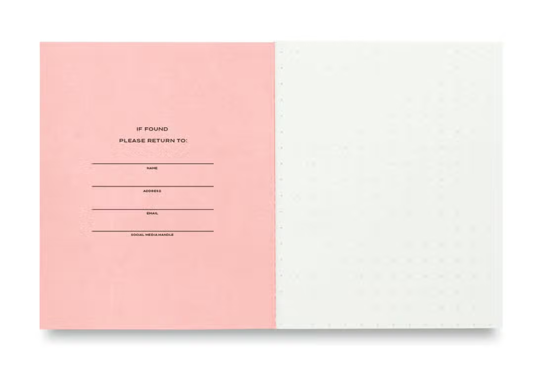 Green &amp; Pink Color block Notebook