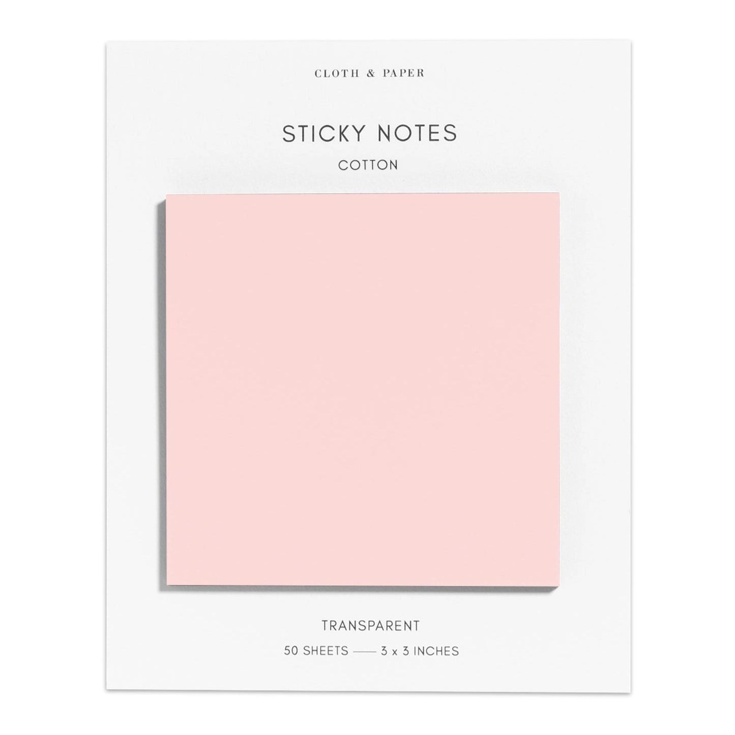 Transparent Sticky Notes Cotton