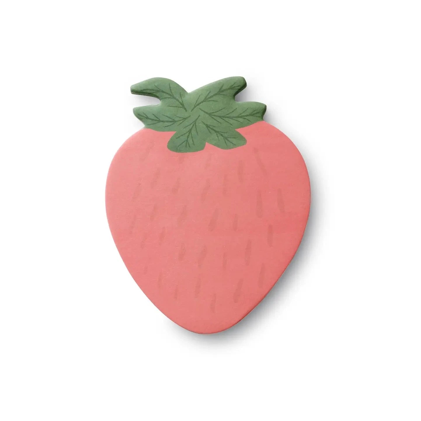red strawberry shaped note pad for sticky notes 