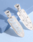 bridal clips on a blue background