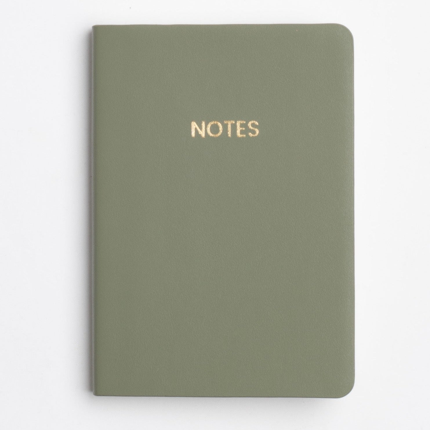 Olive Lined Pocket Notebook