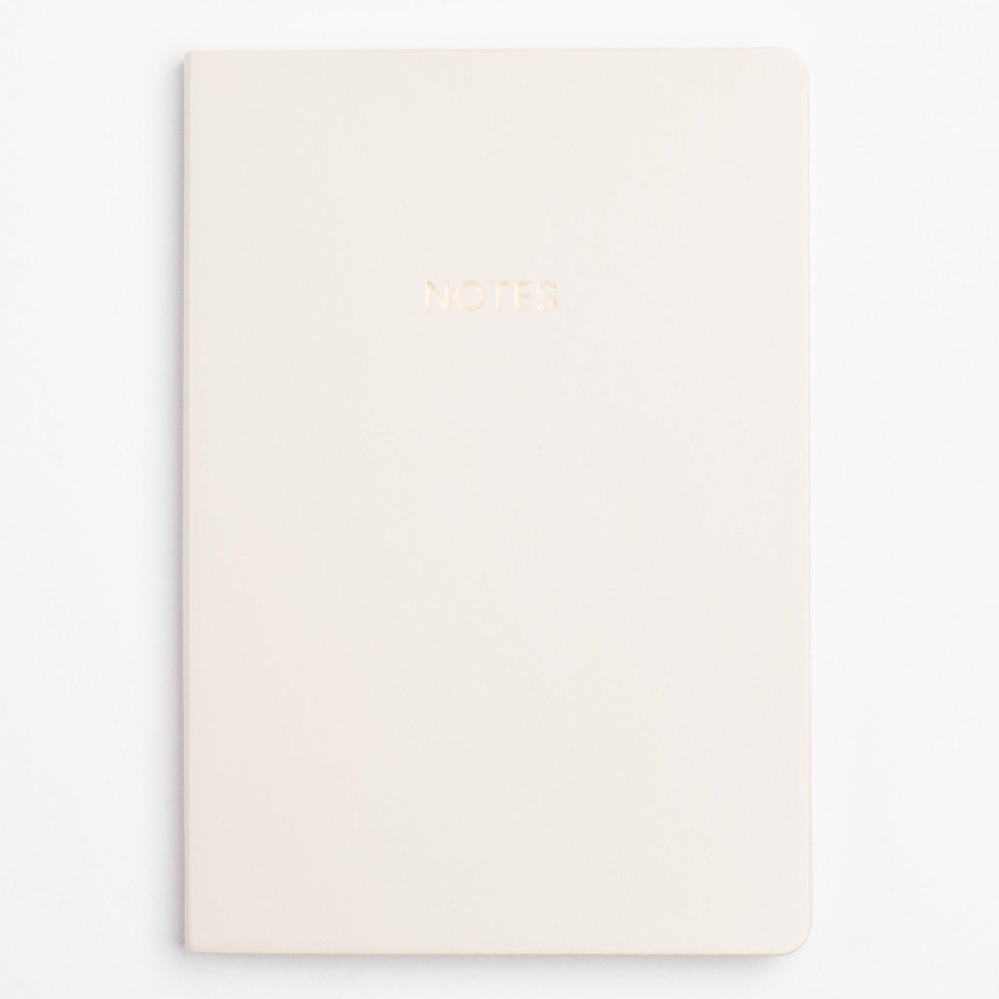 Almond Vegan Leather Medium Notebook