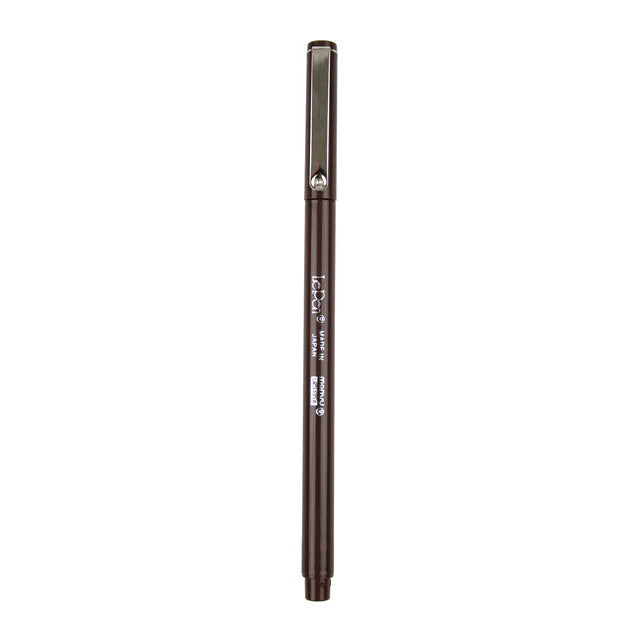 Two black markers on a white background
