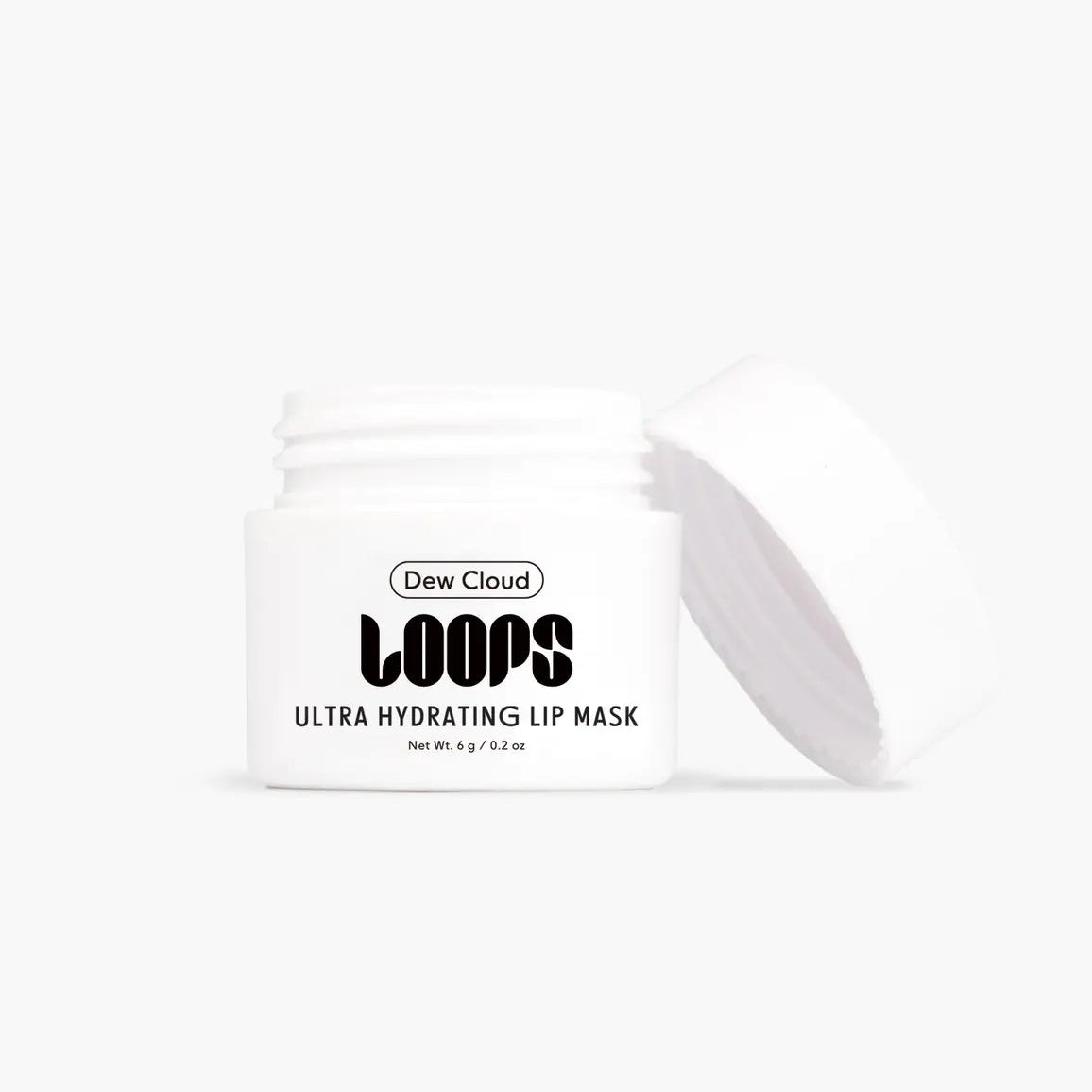 Dew Cloud Loops Ultra Hydrating Lip Mask packaging on a white background