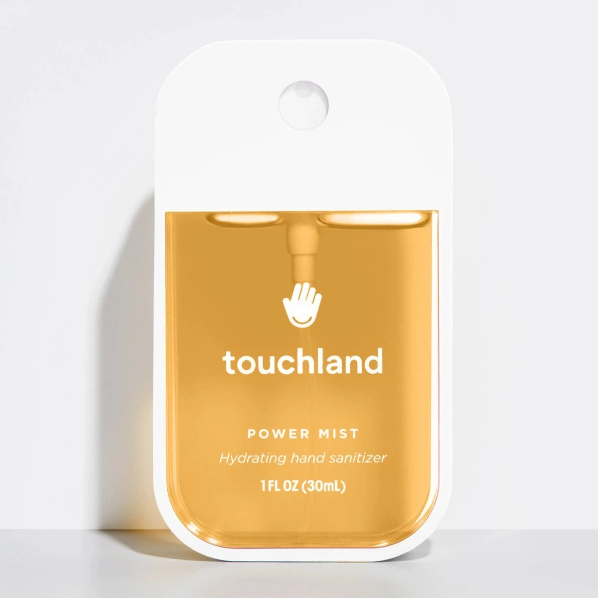 white hand sanitizer with orange liquid