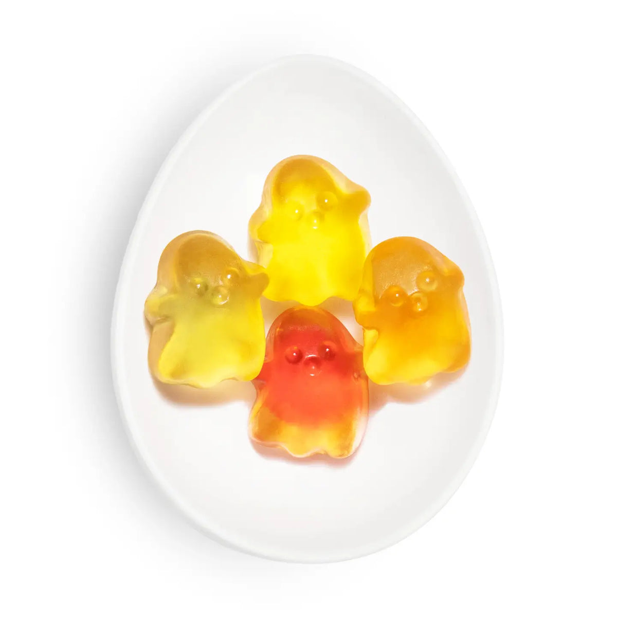 sugarfina spooky ghosts in a white bowl