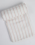 Blossom Pink Stripe Swaddle on white background.