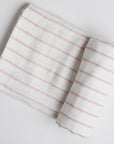Blossom Pink Stripe Swaddle on white background