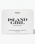 island girl body scrub on a white background