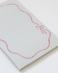 Pink Ribbon Bow Notepad