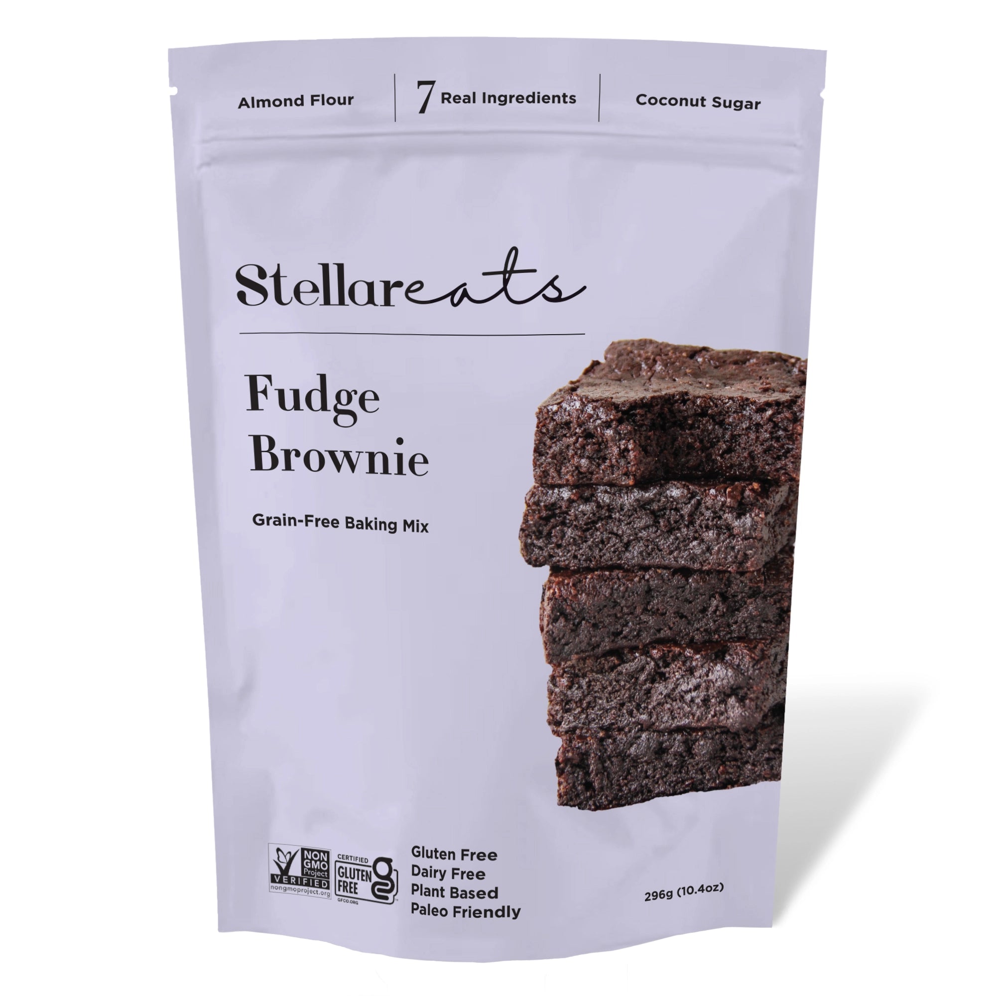 Stellar Eats Fudge Brownie Mix Purple Package